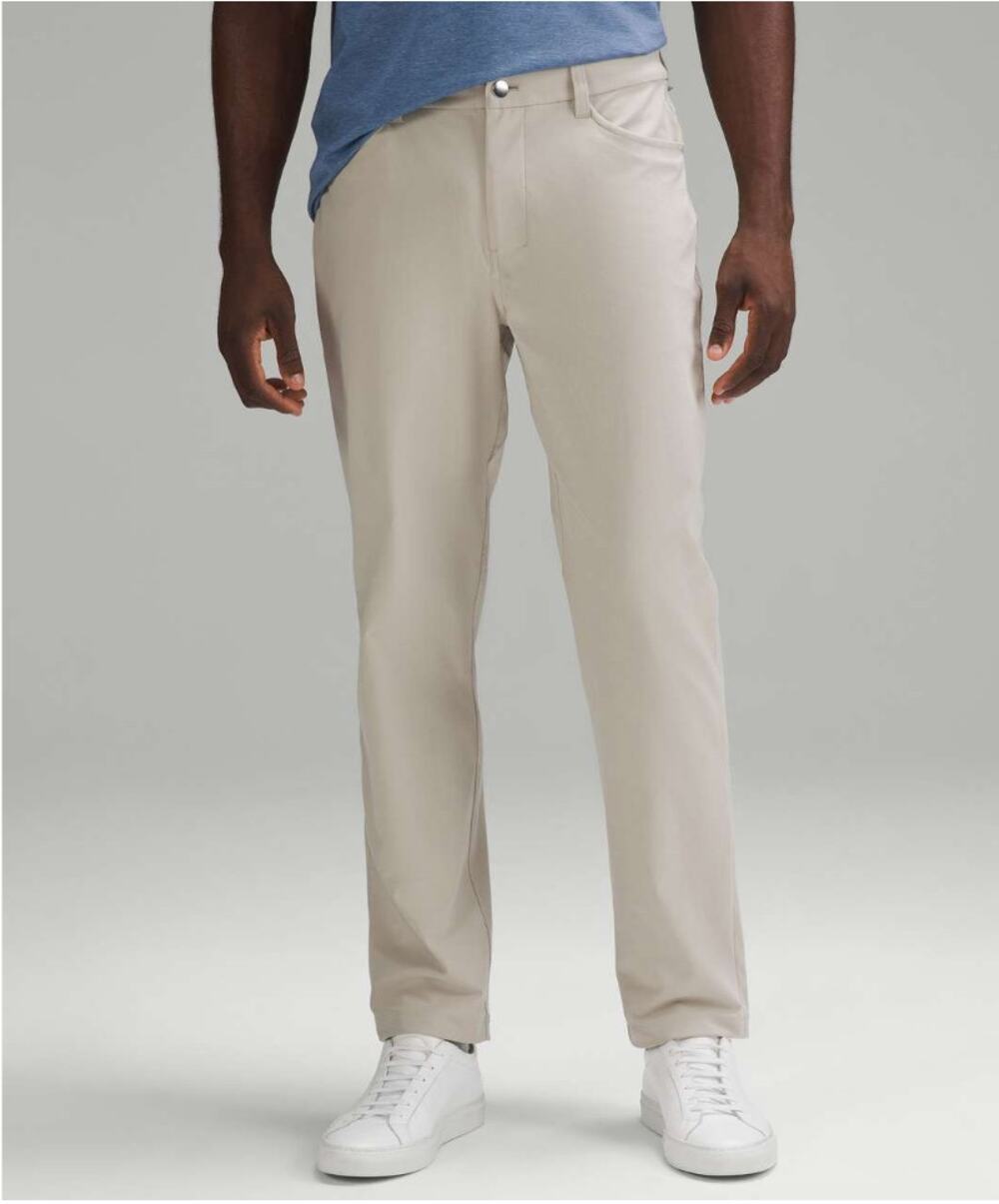 Lululemon Men's Raw Linen ABC Classic-Fit 5 Pocket Pants Size 35X29